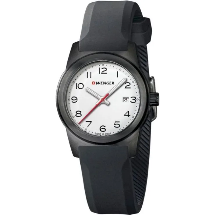 Wenger Damenuhr 01.0411.135,Analoguhr, 31 mm, schwarz