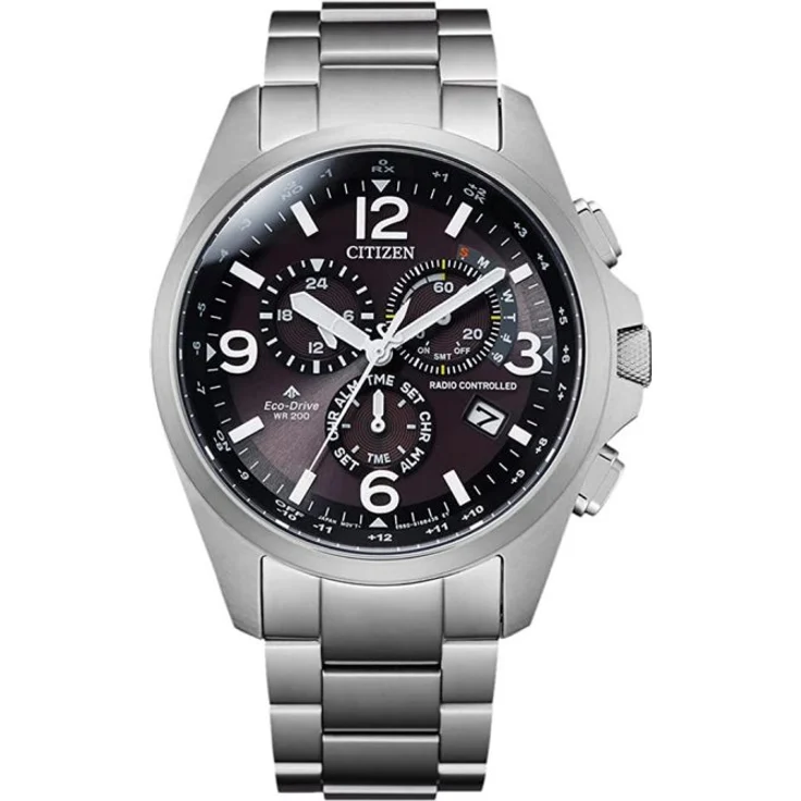Citizen Armbanduhr Herren Funk Promaster Sky Eco Drive CB5920 86E, Solaruhr, 42 mm, silber – Bild 1