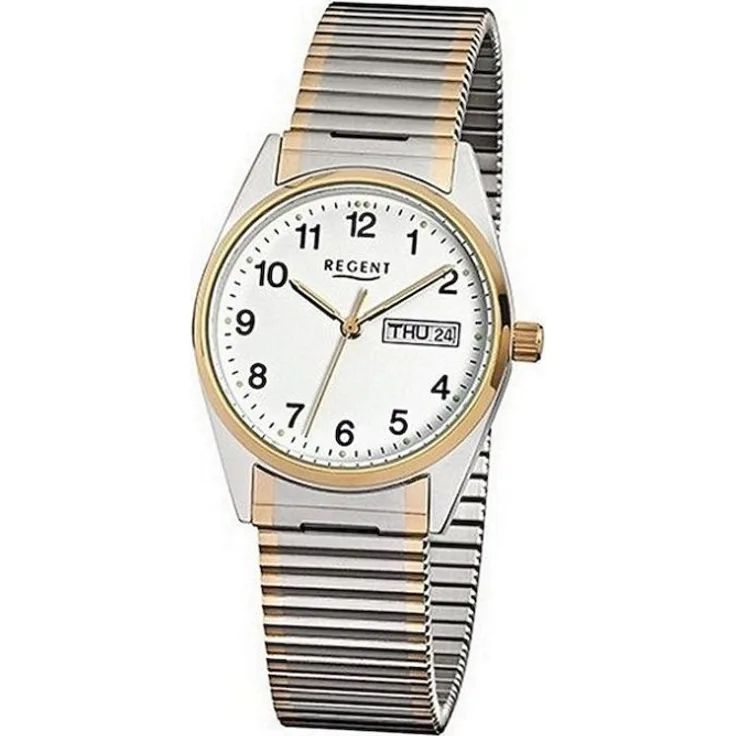 Regent Uhr Armbanduhr Herren Chronograph F 880, Analoguhr, 33 mm, mehrfarbig