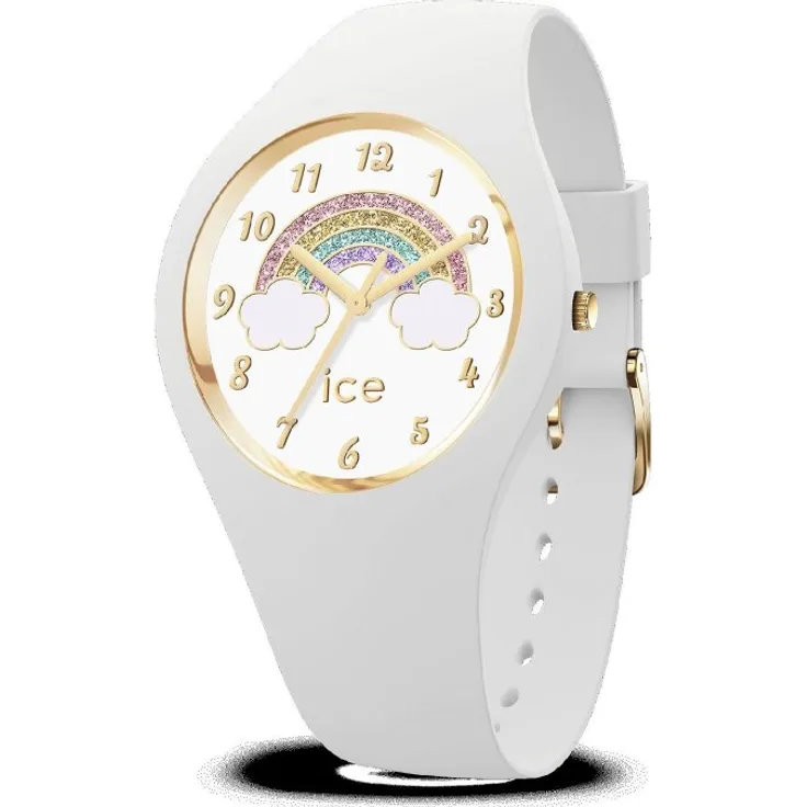 Ice Watch Armbanduhr Damen ICE fantasia Rainbow white Small 017889, Quarzuhr, weiß