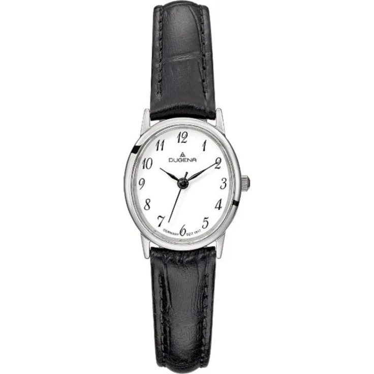 Dugena Armbanduhr Damen Traditional Classic 4460729, Analoguhr, 21 mm, schwarz