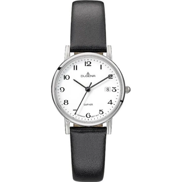 Dugena Armbanduhr Damen Traditional Classic Zenit 4460728, Analoguhr, 29 mm, schwarz