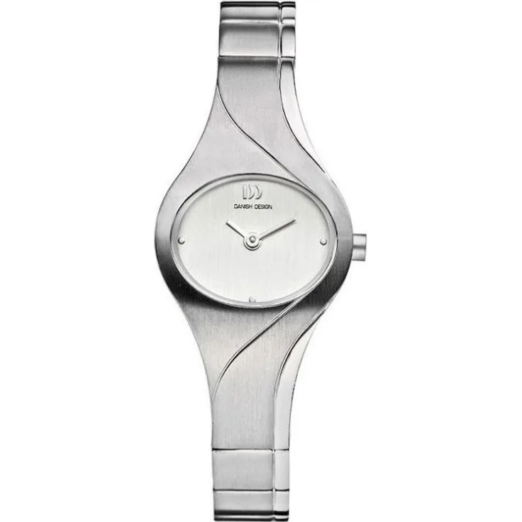 Danish Design Armbanduhr Damen Titan Uhren IV62Q918 3326550, Quarzuhr, 25 mm, silber