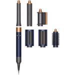 Dyson Airwrap Complete Long Multistyler für alle Haartypen Coanda-Effekt, 3 Temperaturstufen, Ionen-Technologie, Kaltstufe, inkl. 6 Aufsätze, neuer Trocknungs-Aufsatz für Styling-Vorbereitung, neues Modell 2022, nachtblau, kupfer