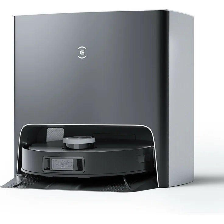 Ecovacs Deebot X1 Turbo Saugroboter mit Wischfunktion und Absaugstation, 180 min Akkubetrieb, rotierender Wischausatz, weiß