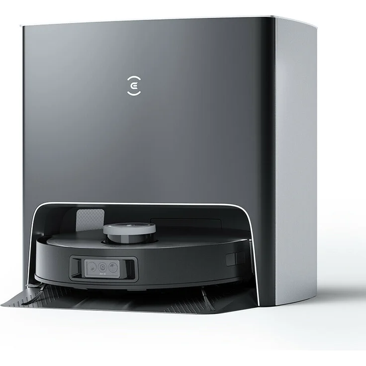 Ecovacs Deebot X1 Turbo Saugroboter mit Wischfunktion und Absaugstation, 180 min Akkubetrieb, rotierender Wischausatz, weiß – Bild 1