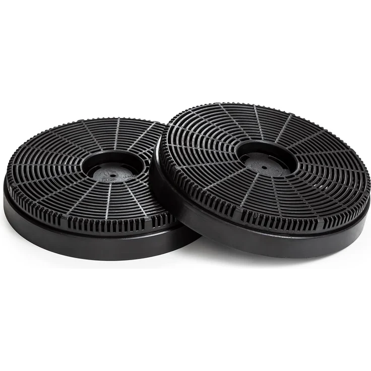Klarstein 10035386 Aktivkohlefilter, Aktivkohlefilter für Dunstabzugshauben 2 x Filter Umluftbetrieb, schwarz