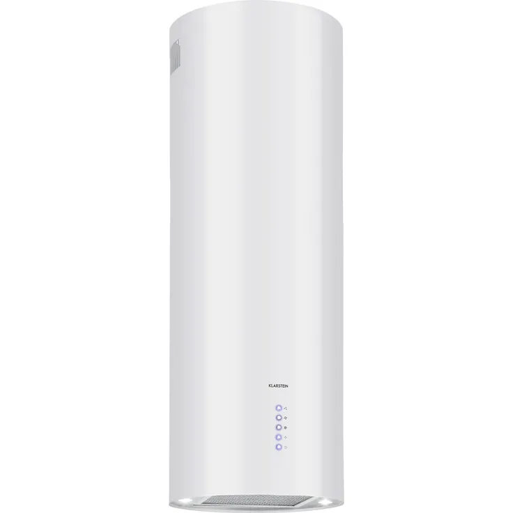 Klarstein 10037865 Wandhaube, Barella Dunstabzugshaube 35,5 x 93,5 x 43 cm Umluft 557 m³/h LED Aktivkohlefilter, weiß