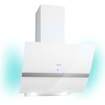 Klarstein 10040141 Kopffreihaube, Clara 60 Dunstabzugshaube Glas 509 m³/h Touch Ambiente-Licht, schwarz