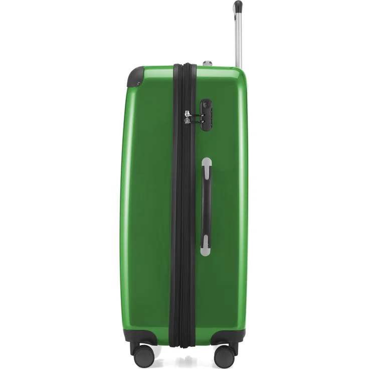 Hauptstadtkoffer Alex Großer Hartschalen Koffer Koffer Trolley Rollkoffer Reisekoffer, 75 cm, 119 Liter Grün, Zahlenschloss – Bild 2