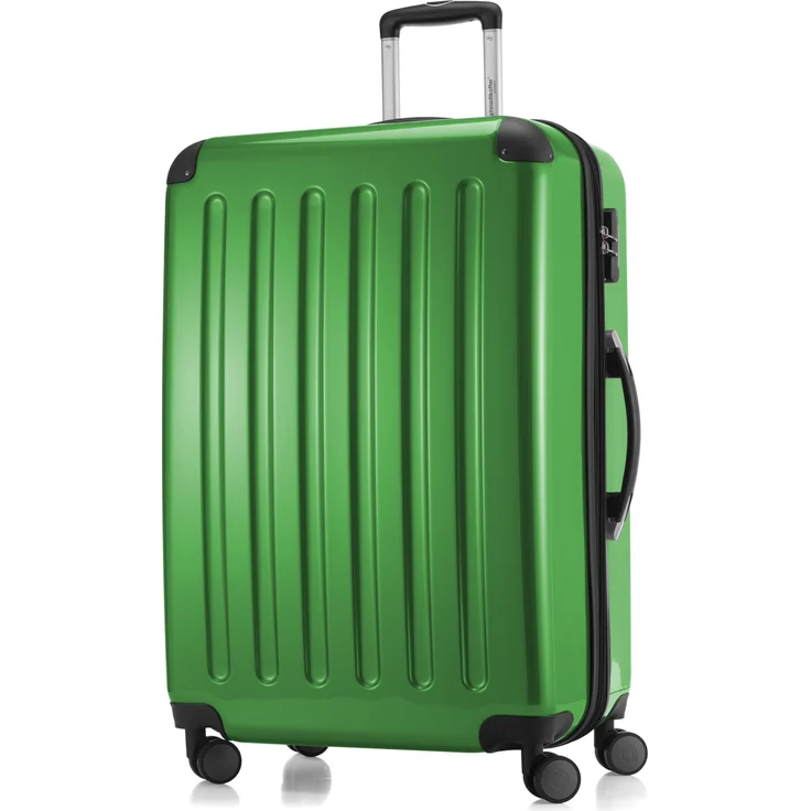 Hauptstadtkoffer Alex Großer Hartschalen Koffer Koffer Trolley Rollkoffer Reisekoffer, 75 cm, 119 Liter Grün, Zahlenschloss – Bild 1