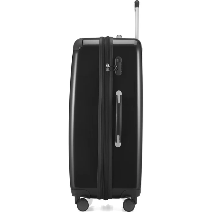 Hauptstadtkoffer Alex Großer Hartschalen Koffer Koffer Trolley Rollkoffer Reisekoffer, 75 cm, 119 Liter Schwarz, Zahlenschloss – Bild 6