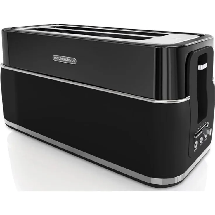 Morphy Richards Torradeira Langschlitztoaster, 1750 Watt, 7 Bräunungsstufen, schwarz