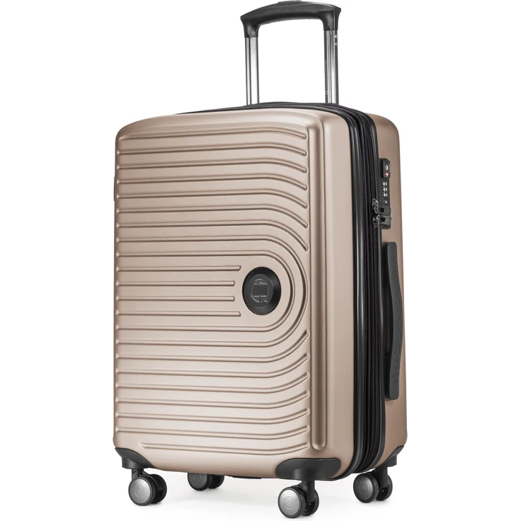Hauptstadtkoffer Mitte Handgepäck Boardgepäck Kabinentrolley 55 x 40 x20 cm, TSA, XXL Erweiterung, 55 cm, 50 liter champagner – Bild 1