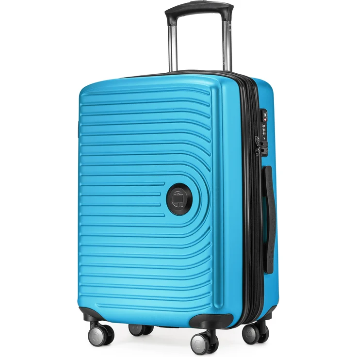 Hauptstadtkoffer Mitte Handgepäck Boardgepäck Kabinentrolley 55 x 40 x20 cm, TSA, XXL Erweiterung, 55 cm, 50 liter cyanblau – Bild 1