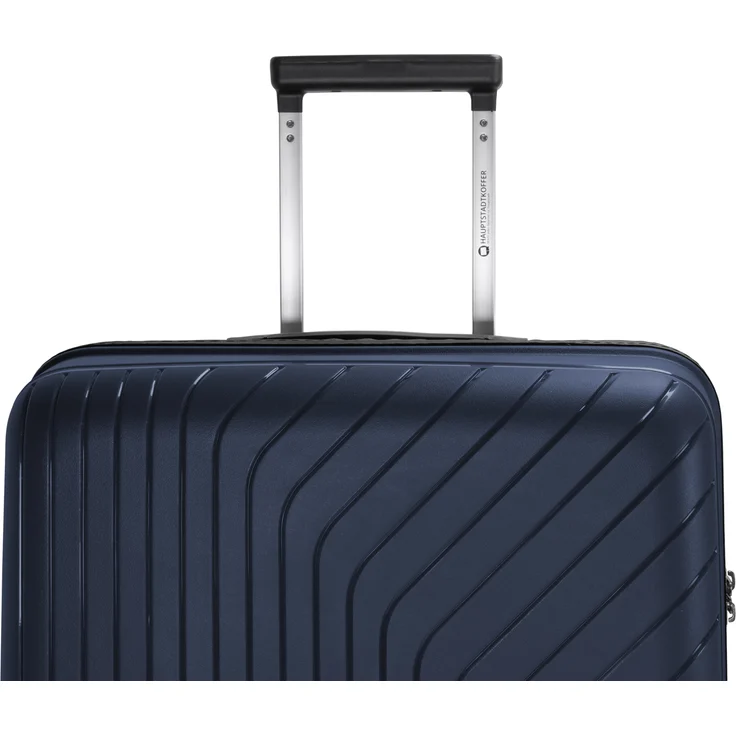 Hauptstadtkoffer TXL Großer Koffer Rollkoffer Reisekoffer, TSA, 4 Rollen Dunkelblau – Bild 5