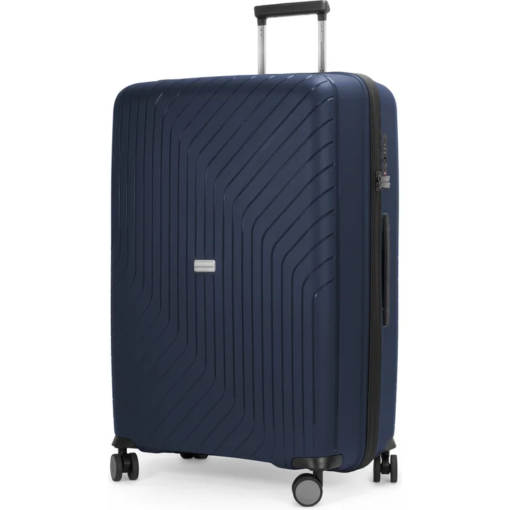 Hauptstadtkoffer TXL Großer Koffer Rollkoffer Reisekoffer, TSA, 4 Rollen Dunkelblau – Bild 1