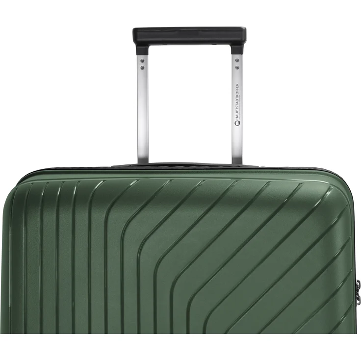 Hauptstadtkoffer TXL, Großer Koffer Rollkoffer Reisekoffer, TSA, 4 Rollen Dunkelgrün – Bild 5