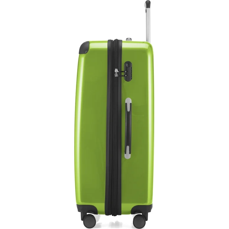 Hauptstadtkoffer Alex Großer Hartschalen Koffer Koffer Trolley Rollkoffer Reisekoffer, 75 cm, 119 Liter Apfelgruen, Zahlenschloss – Bild 2
