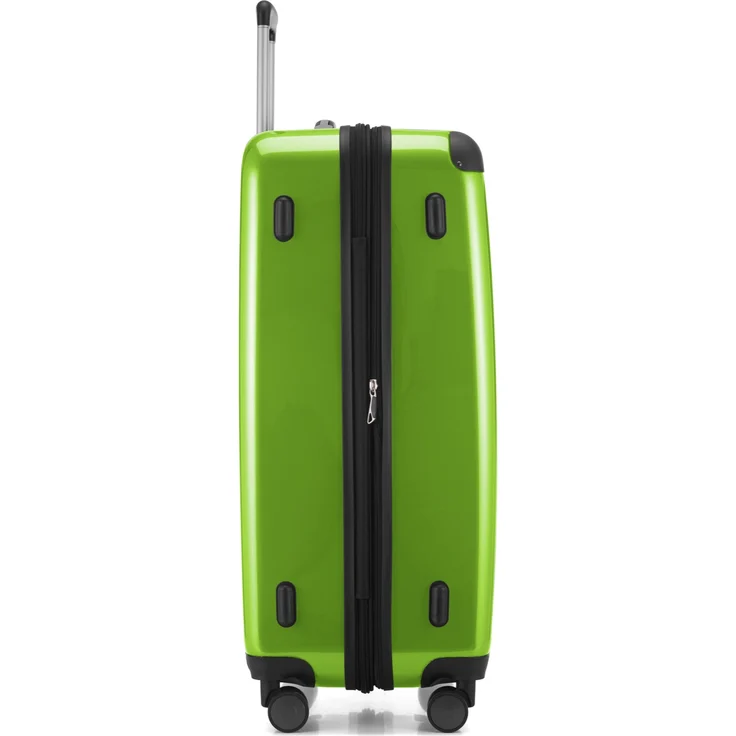 Hauptstadtkoffer Alex Großer Hartschalen Koffer Koffer Trolley Rollkoffer Reisekoffer, 75 cm, 119 Liter Apfelgruen, Zahlenschloss – Bild 3