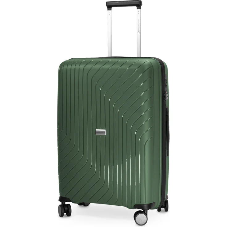Hauptstadtkoffer TXL Mittelgrosser Koffer, Rollkoffer Reisekoffer, TSA, 4 Rollen Dunkelgrün – Bild 1