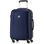 Hauptstadtkoffer Wedding Handgepäck Hartschalen Koffer Trolley Rollkoffer Reisekoffer, TSA, 55 cm, 42 Liter Dunkelblau