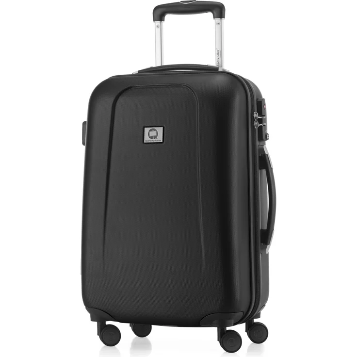 Hauptstadtkoffer Wedding Handgepäck Hartschalen Koffer Trolley Rollkoffer Reisekoffer, TSA, 55 cm, 42 Liter Schwarz – Bild 1