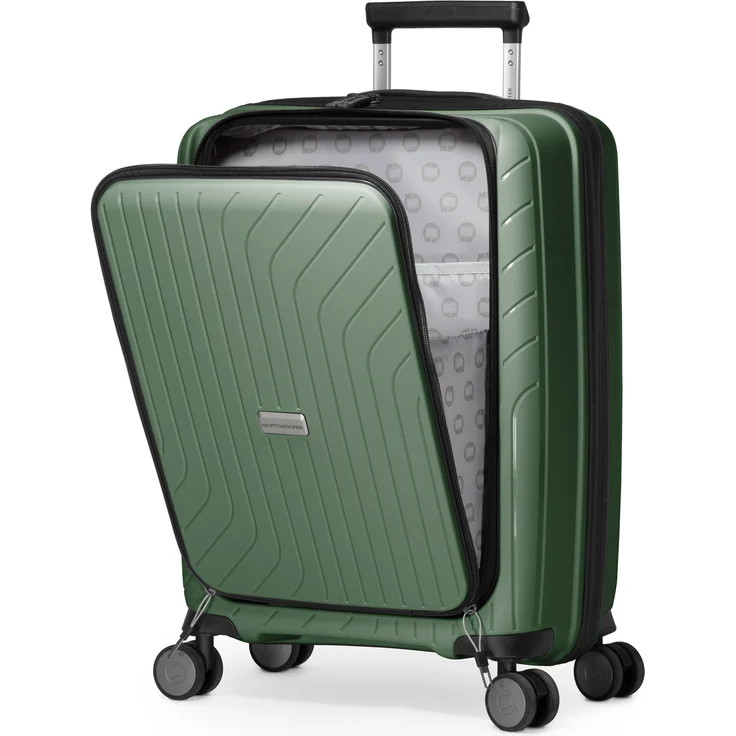 Hauptstadtkoffer TXL Handgepäck Hartschalen Koffer Trolley Laptofach Reisekoffer, TSA, 4 Rollen, 55 cm, 40 Liter Dunkelgrün – Bild 10