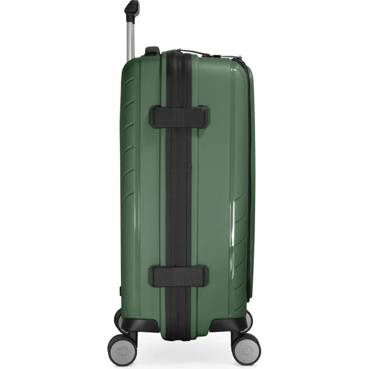 Hauptstadtkoffer TXL Handgepäck Hartschalen Koffer Trolley Laptofach Reisekoffer, TSA, 4 Rollen, 55 cm, 40 Liter Dunkelgrün – Bild 12