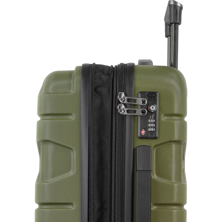 Hauptstadtkoffer X Kölln Handgepäck Hartschalen Koffer Trolley Rollkoffer Reisekoffer, TSA, 55 cm, 50 Liter Olivgrün – Bild 12