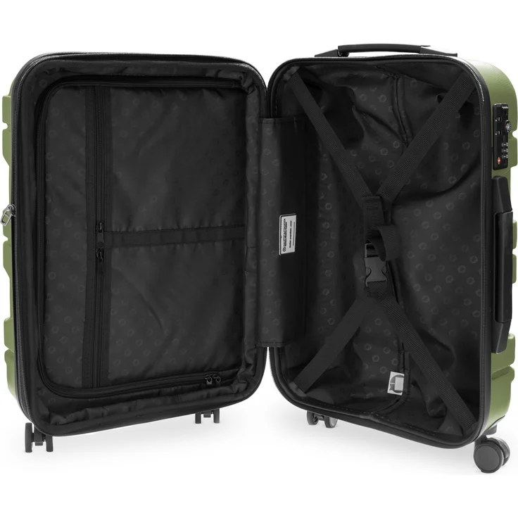 Hauptstadtkoffer X Kölln Handgepäck Hartschalen Koffer Trolley Rollkoffer Reisekoffer, TSA, 55 cm, 50 Liter Olivgrün – Bild 13