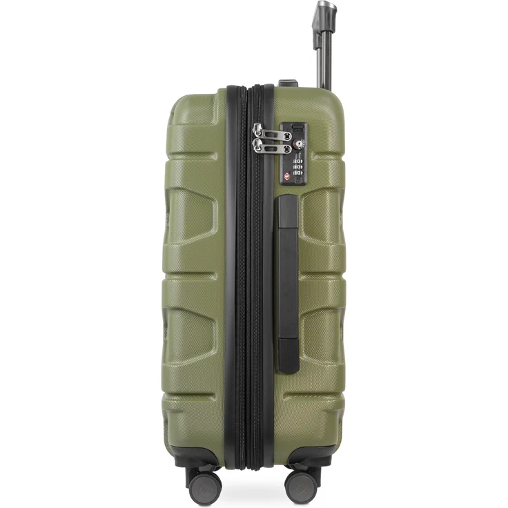 Hauptstadtkoffer X Kölln Handgepäck Hartschalen Koffer Trolley Rollkoffer Reisekoffer, TSA, 55 cm, 50 Liter Olivgrün – Bild 9