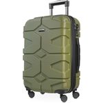 Hauptstadtkoffer X Kölln Handgepäck Hartschalen Koffer Trolley Rollkoffer Reisekoffer, TSA, 55 cm, 50 Liter Olivgrün