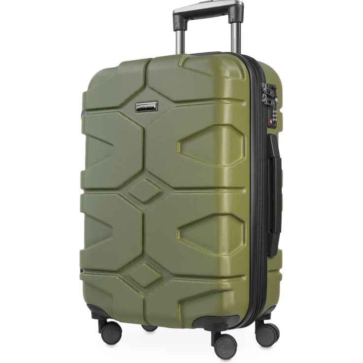 Hauptstadtkoffer X Kölln Handgepäck Hartschalen Koffer Trolley Rollkoffer Reisekoffer, TSA, 55 cm, 50 Liter Olivgrün – Bild 1