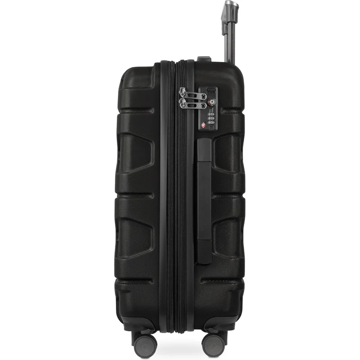 Hauptstadtkoffer X Kölln Handgepäck Hartschalen Koffer Trolley Rollkoffer Reisekoffer, TSA, 55 cm, 50 Liter Schwarz – Bild 3