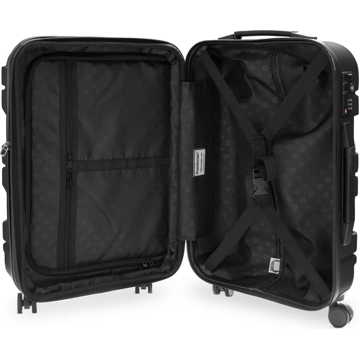 Hauptstadtkoffer X Kölln Handgepäck Hartschalen Koffer Trolley Rollkoffer Reisekoffer, TSA, 55 cm, 50 Liter Schwarz – Bild 7