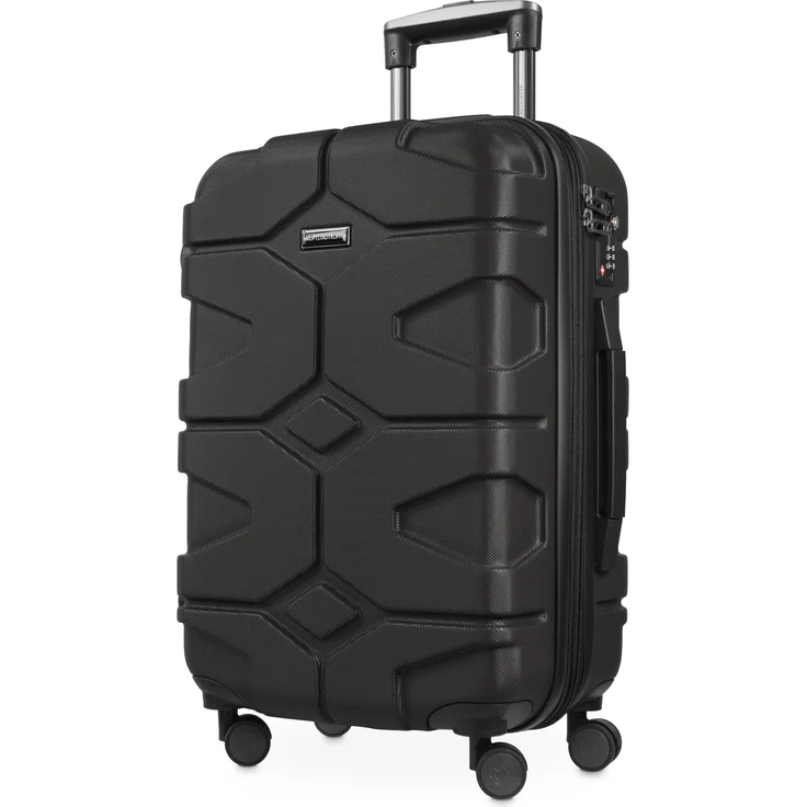 Hauptstadtkoffer X Kölln Handgepäck Hartschalen Koffer Trolley Rollkoffer Reisekoffer, TSA, 55 cm, 50 Liter Schwarz – Bild 1