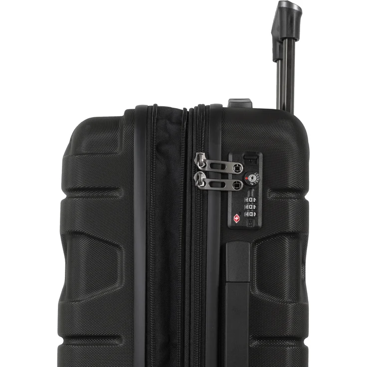 Hauptstadtkoffer X Kölln Handgepäck Hartschalen Koffer Trolley Rollkoffer Reisekoffer, TSA, 55 cm, 50 Liter Schwarz – Bild 6