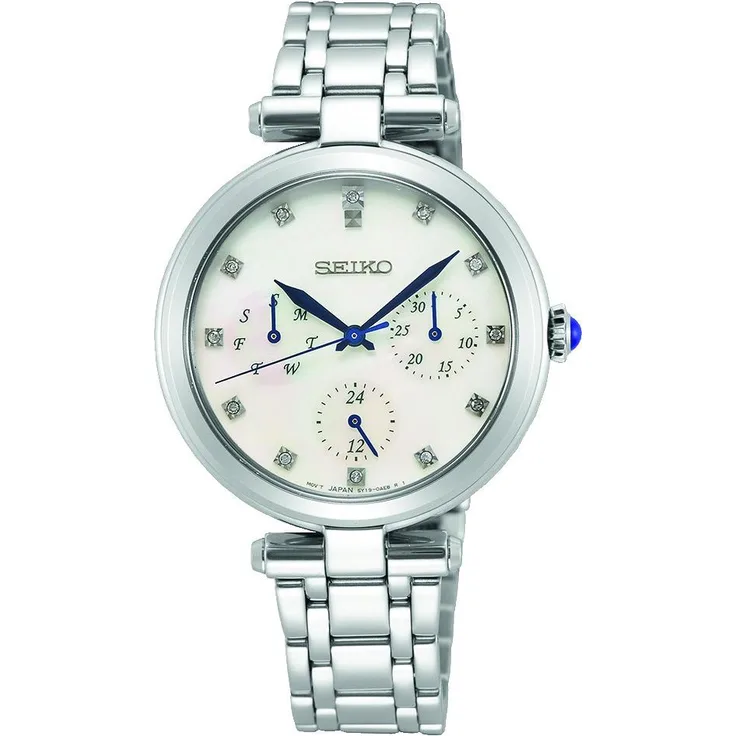 Seiko Quarz SKY663P1 Damenarmbanduhr, Analoguhr, 39 mm