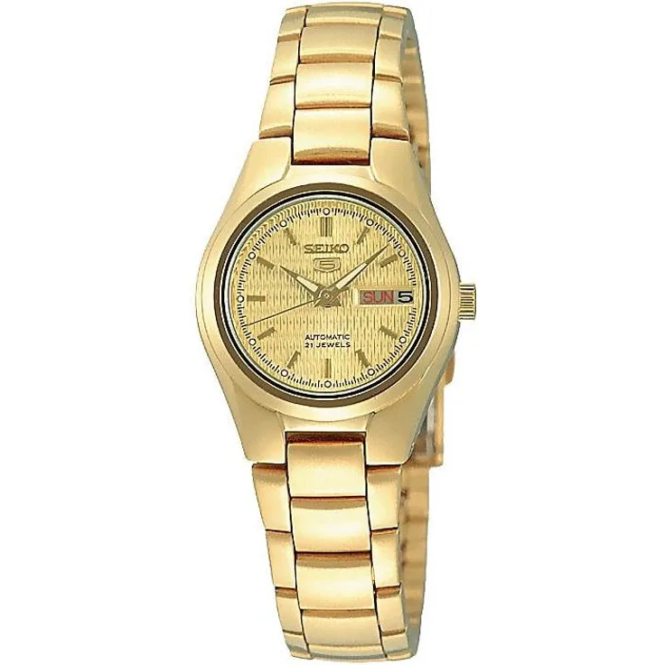 Seiko 5 Ladies SYMC18K1 Damen Automatikuhr Retro, Analoguhr, 30 mm