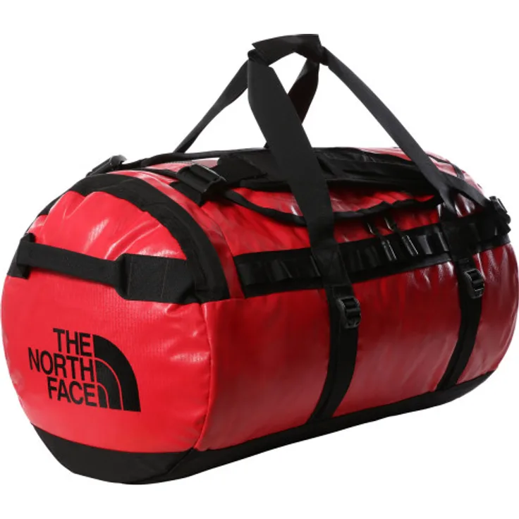 The North Face Reisetasche Rucksack M Base Camp Duffel Red, schwarz