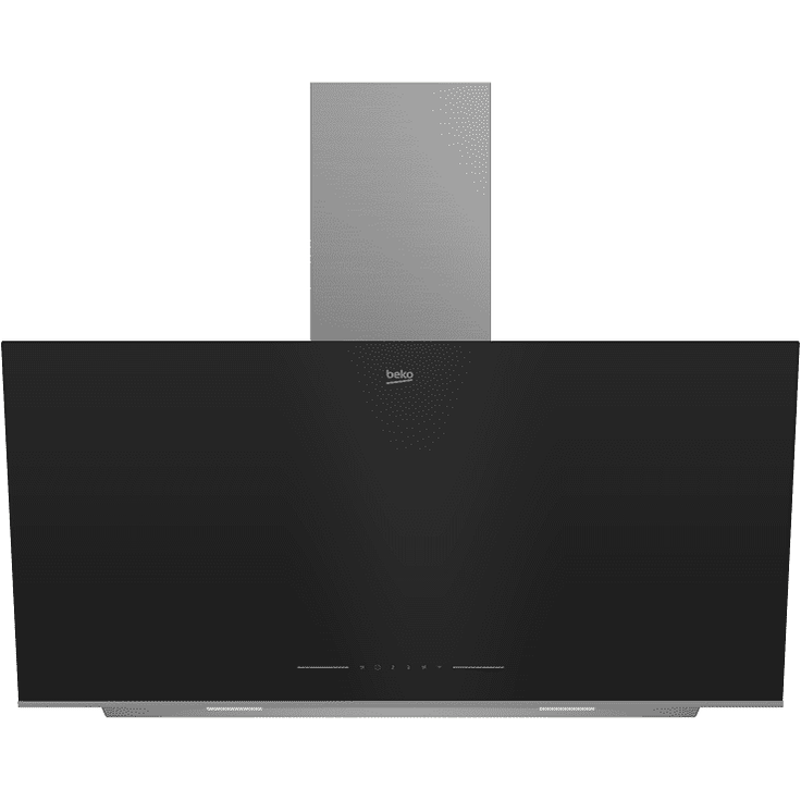 Beko BHCA96641BBHS Kopffreihaube, Wandmontage, Energieeffizienzklasse: A, Leistungsstufen: 3, schwarz