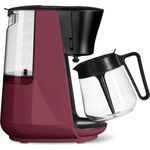 Tchibo Kaffeemaschine „Let’s Brew“, für bis zu 10 Tassen Filterkaffee, 1,2L Aroma-Glaskaraffe, Edelstahl-Warmhalteplatte, Tropf-Stopp, Abschaltautomatik, berry