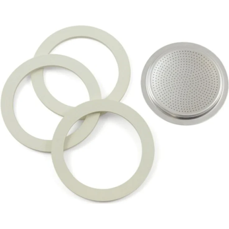 Bialetti Ersatzset 9 Tassen Alu 1 Dichtung +1 Filter