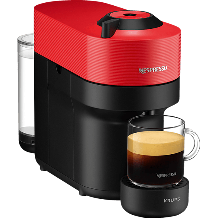 Krups XN9205 Nespresso Vertuo Pop Kaffeekapselmaschine Spicy Red – Bild 1