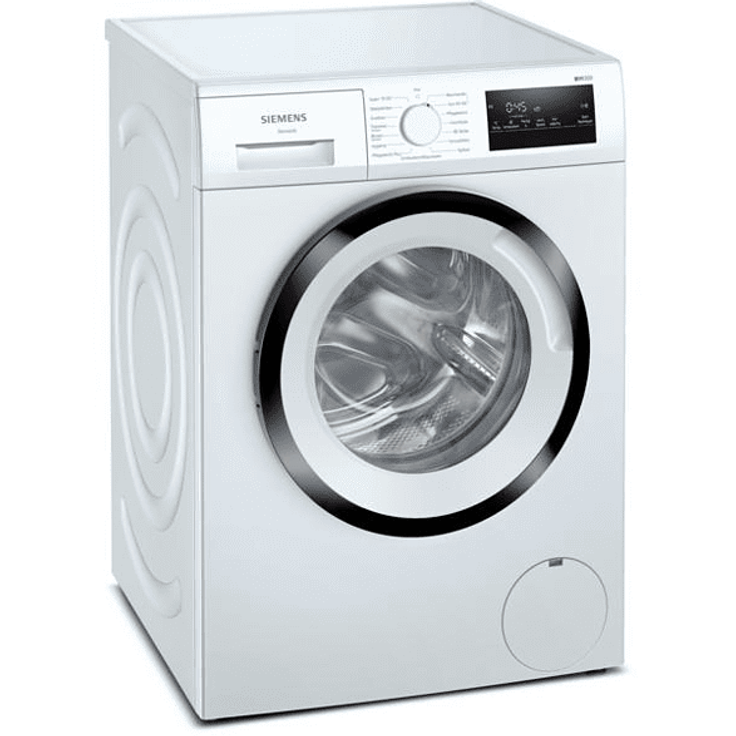 Siemens WM14N123 iQ300, Frontlader-Waschmaschine, B, Fassungsvermögen 7 kg, Standgerät, Breite 60 cm, weiß – Bild 1