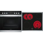 Siemens MKE2KA63 Herdset, Einbaugerät, Energieeffizienzklasse A, Garraum 71 l, Edelstahl