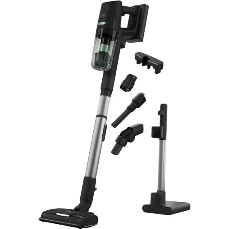 AEG AP81B25ÖKO Ultimate 8000 Handstaubsauger, 60 min Akkubetrieb, Akkuwechsel-Option, Ebony Black