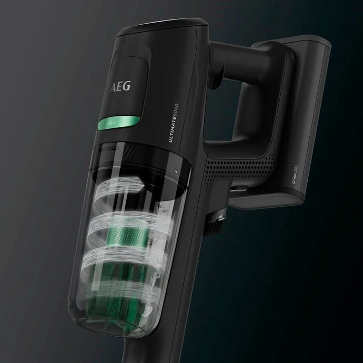 AEG AP81B25ÖKO Ultimate 8000 Handstaubsauger, 60 min Akkubetrieb, Akkuwechsel-Option, Ebony Black – Bild 2
