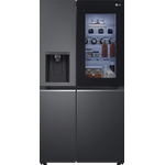 LG GSXV91MCLE GSX Side-by-Side-Kühlschrank, freistehend, matte black, Wasser- und Eiswürfelspender, Wassertank, Breite 91.3 cm, Energieklasse E